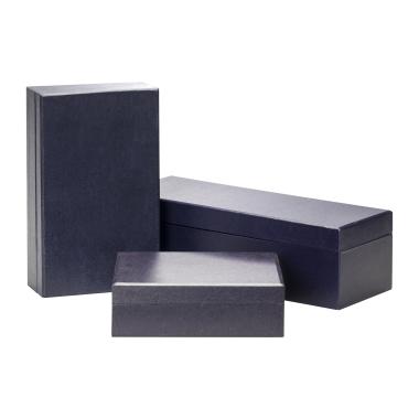 Austin (Horiz) Full Color Blue Crystal Award Packaging Carrington Box